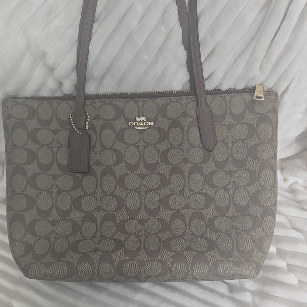 Coach Zip Top Tote